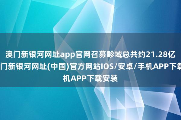 澳門新銀河網(wǎng)址app官網(wǎng)召募畛域總共約21.28億元-澳門新銀河網(wǎng)址(中國)官方網(wǎng)站IOS/安卓/手機APP下載安裝