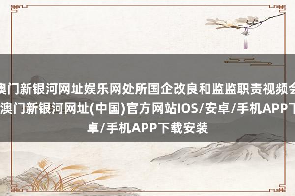 澳門新銀河網(wǎng)址娛樂網(wǎng)處所國企改良和監(jiān)監(jiān)職責(zé)視頻會議召開-澳門新銀河網(wǎng)址(中國)官方網(wǎng)站IOS/安卓/手機(jī)APP下載安裝