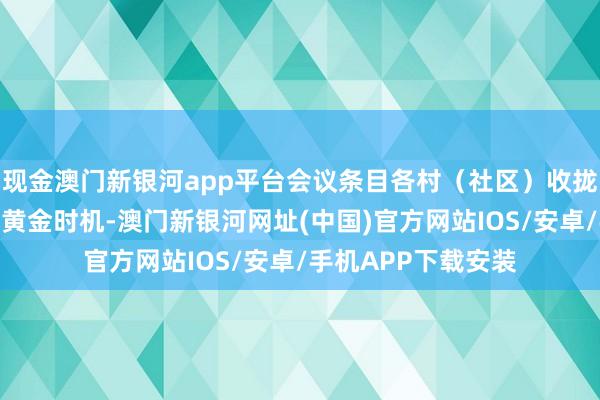 現(xiàn)金澳門新銀河app平臺會議條目各村（社區(qū)）收攏冬春季水利樹立的黃金時(shí)機(jī)-澳門新銀河網(wǎng)址(中國)官方網(wǎng)站IOS/安卓/手機(jī)APP下載安裝